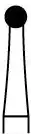 Alpen Operative Surgical Carbide Burs, FG, Round, #6, 1.8 mm, 10/Pk, R100006 thumbnail 7