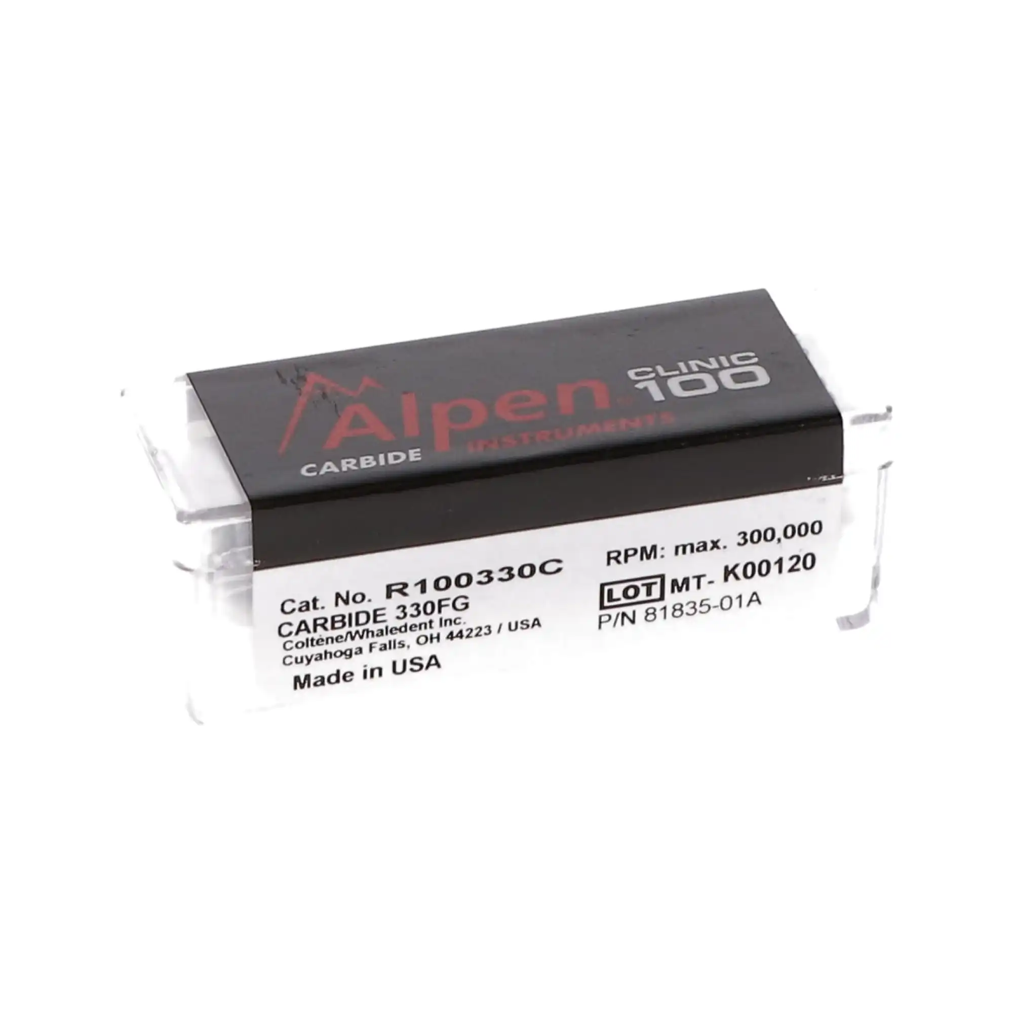 Alpen Operative Surgical Carbide Burs, FGSS, Pear, #330, 0.8 mm, 100/Pk, R100330C thumbnail 10