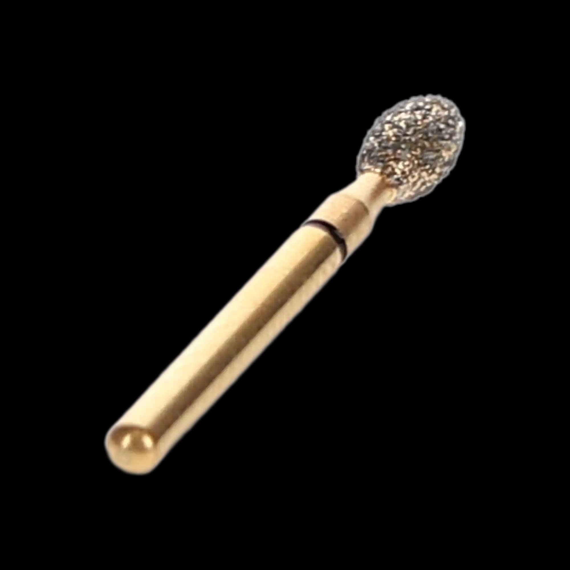 Alpen® Multi-Use Diamond Bur FG #KS4, Football Shape, 2.4mm Diameter, 4.2mm Length, Super Coarse Grit, Black Ring, 5/Pkg, GKS4-314-024-04.2-C thumbnail 2