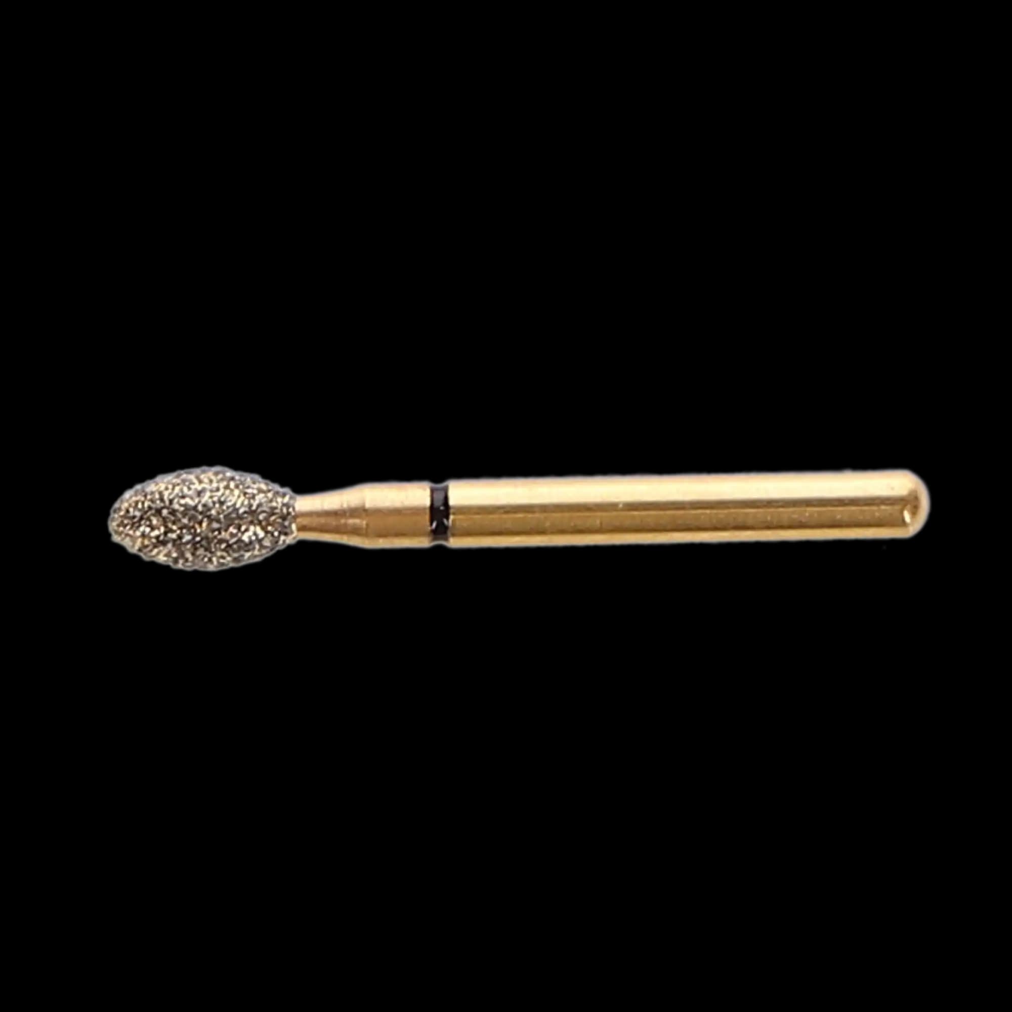 Alpen® Multi-Use Diamond Bur FG #KS4, Football Shape, 2.4mm Diameter, 4.2mm Length, Super Coarse Grit, Black Ring, 5/Pkg, GKS4-314-024-04.2-C thumbnail 5