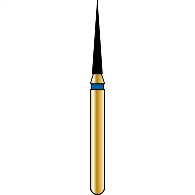 Alpen Multilayer Diamond Bur, FG, Flame #858, 1.2 mm, Fine Grit, Red, 5/Pk, R858F012FG - Alpen Diamonds, G858-314-012-08.0-F, R858F012FG, (Discontinued) - Image 1