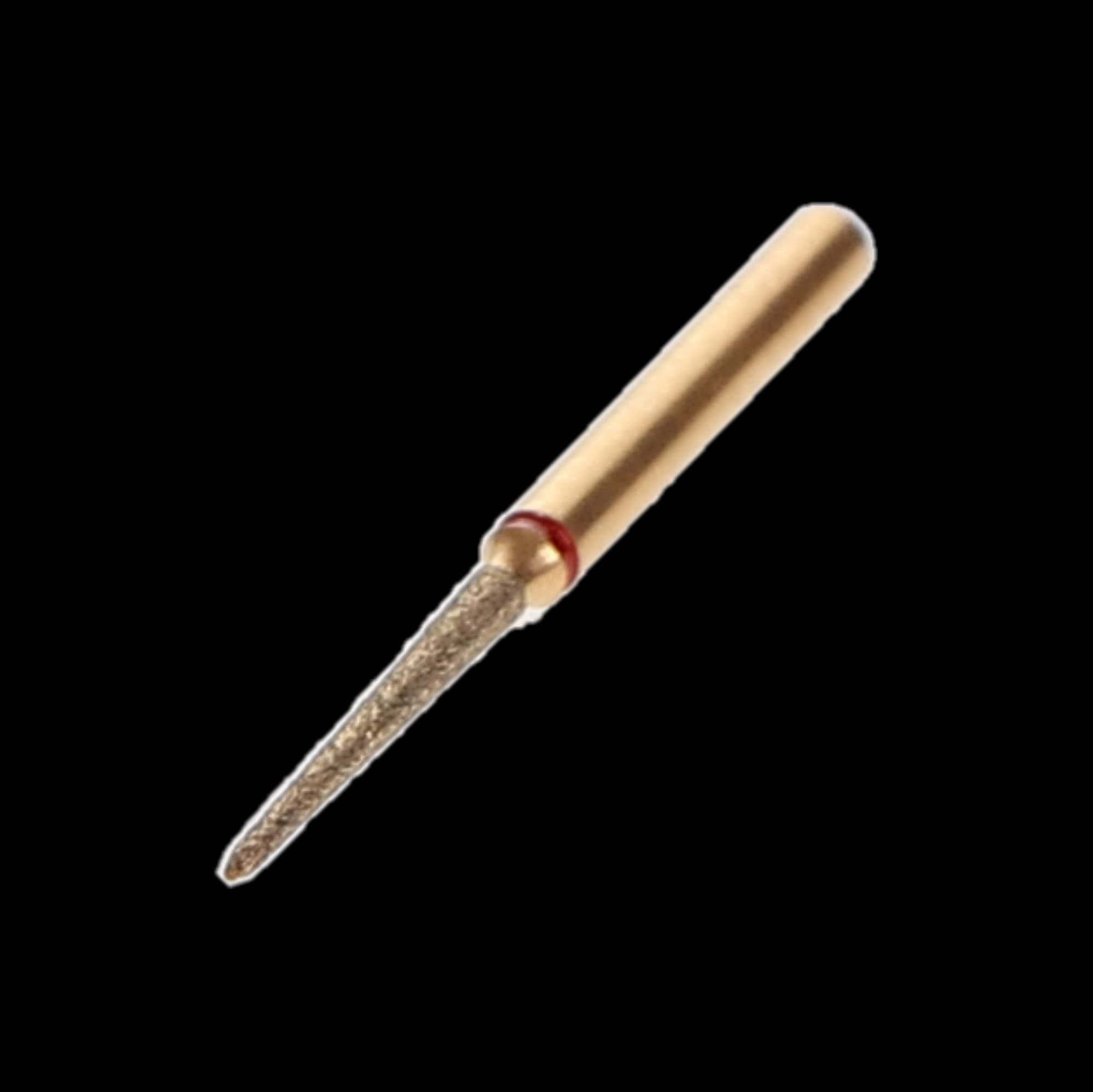 Alpen Multilayer Diamond Bur, FG, Flame #859, 1.0 mm, Fine Grit, Red, 5/Pk, R859F010FG thumbnail 3