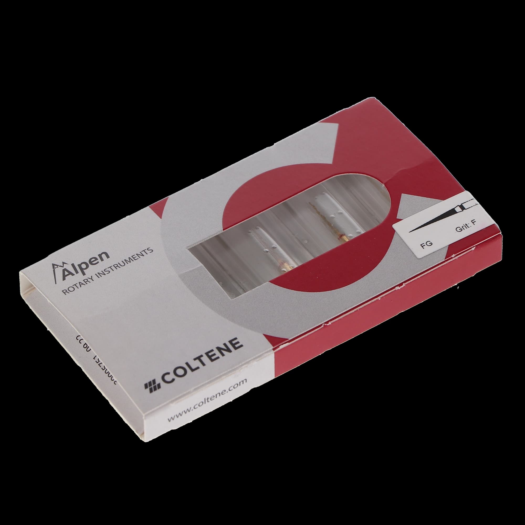Alpen Multilayer Diamond Bur, FG, Flame #859, 1.0 mm, Fine Grit, Red, 5/Pk, R859F010FG thumbnail 6