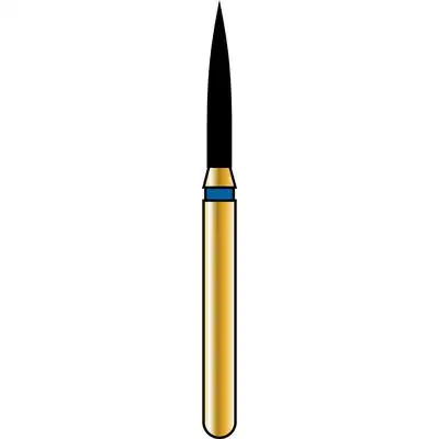 Alpen® Multi-Use Diamond Bur, FG #862 Flame, 1.0 mm, Extra Fine, Yellow, 5/Pk, 862-010XF thumbnail 2