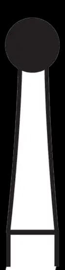 Alpen SteriX Operative Carbide Burs, FGOS, Round, #8, 2.3 mm, 10/Pk, RS500008 thumbnail 2