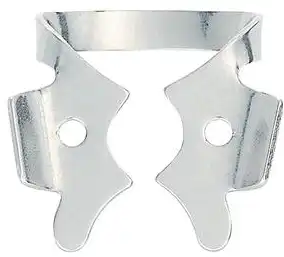 Hygenic Rubber Dam Clamp #3, Winged, Gloss Finish, Flat Jawed, Small Molar, 1/Pk, H05689 thumbnail 2