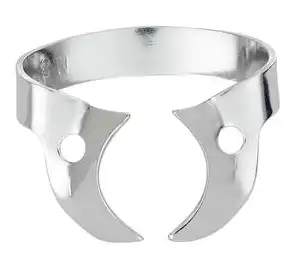 Hygenic HySolate Rubber Dam Clamp, #W14A, Wingless, Gloss Finish, Large Partially Erupted Molars, 1/Pk, H02764 thumbnail 2