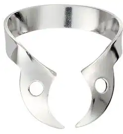 Hygenic Rubber Dam Clamp, #W56, Wingless, Gloss Finish, Universal Molar, Stainless Steel, H03815, 1/Pk thumbnail 2