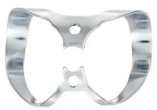 Hygenic Rubber Dam Clamp, #W9, Wingless, Gloss Finish, Anterior, H02770 thumbnail 2