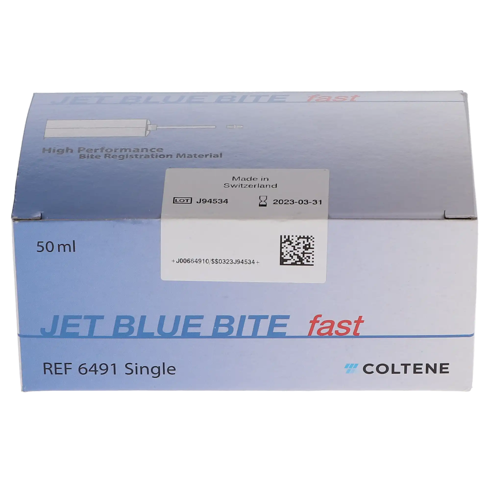 Jet Blue Bite Fast Set Vinylpolysiloxane Bite Registration Material, 50 mL Single Pack, C6491 thumbnail 12
