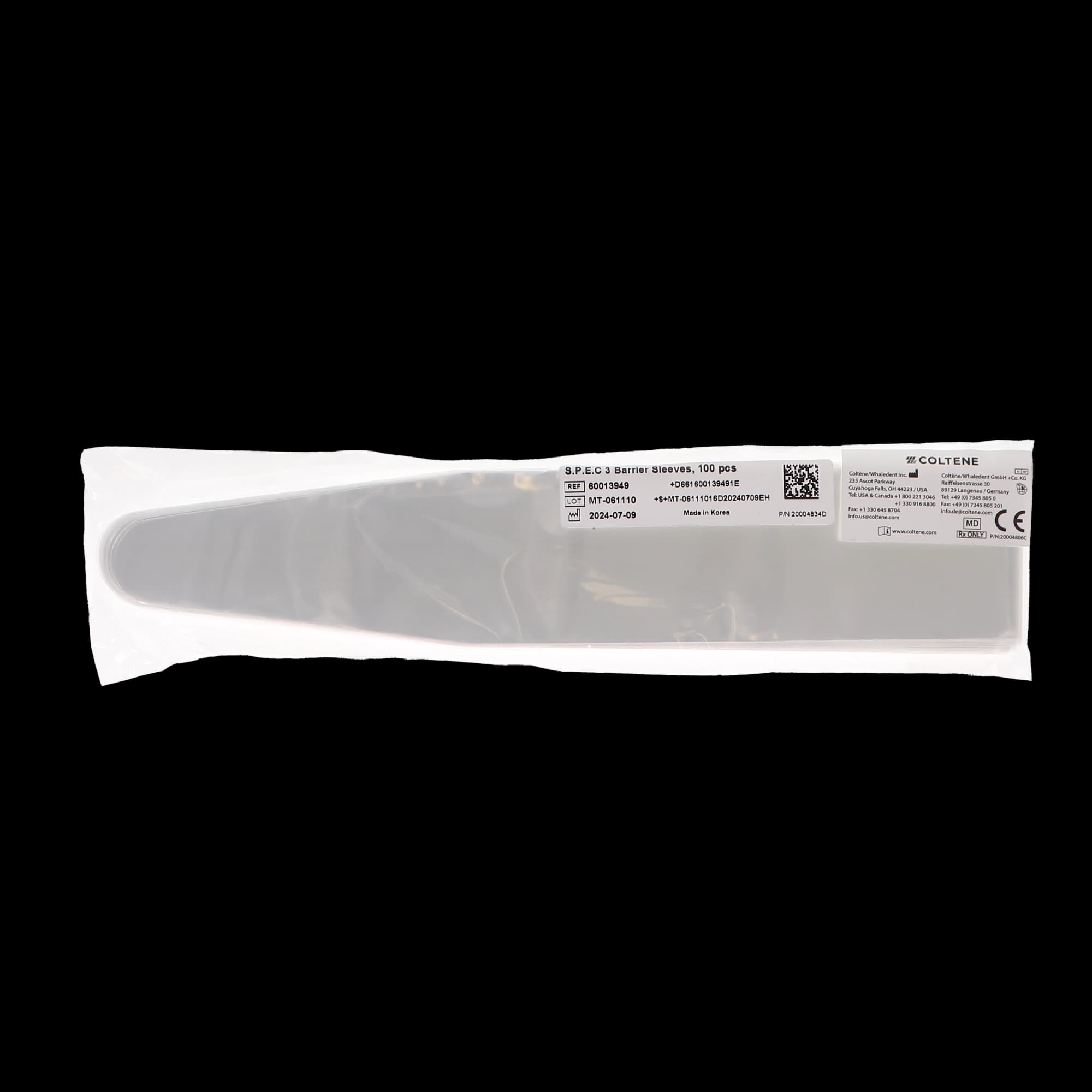 Coltene S.P.E.C. 3 Curing Light Barrier Sleeves, Disposable, 100/Box, 60013949 thumbnail 7