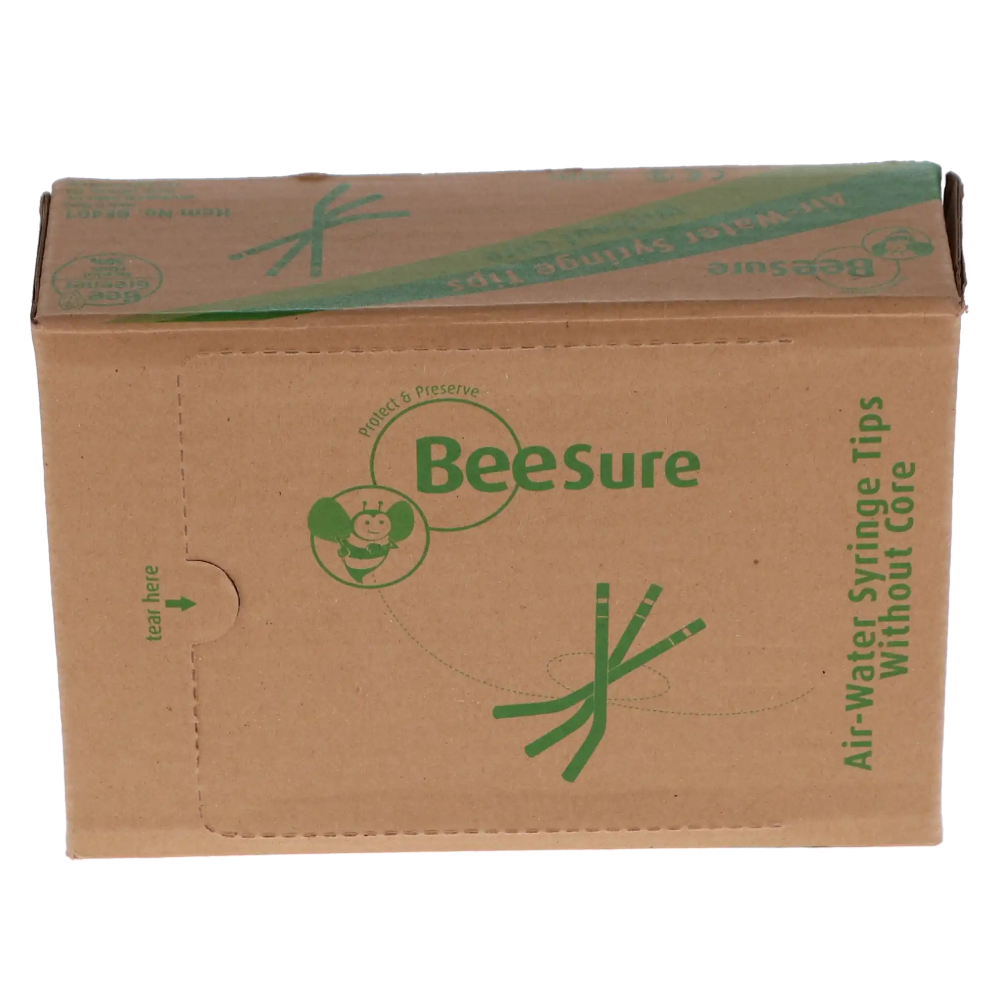 BeeSure Air/Water Syringe Tips, Coreless, Green, Disposable, 250/Pack, BE401 thumbnail 4
