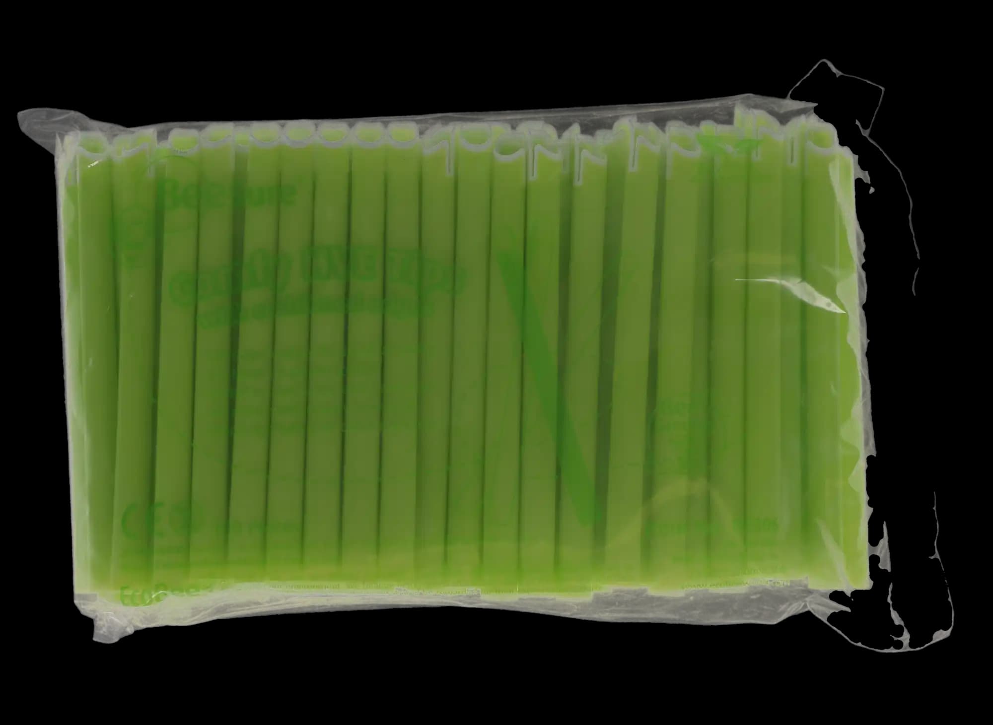 BeeSure Comfy High-Volume Evacuator Tips, Green with White Cushioned Edge, Vented, 11 mm, 100/Bag, BE306 thumbnail 5