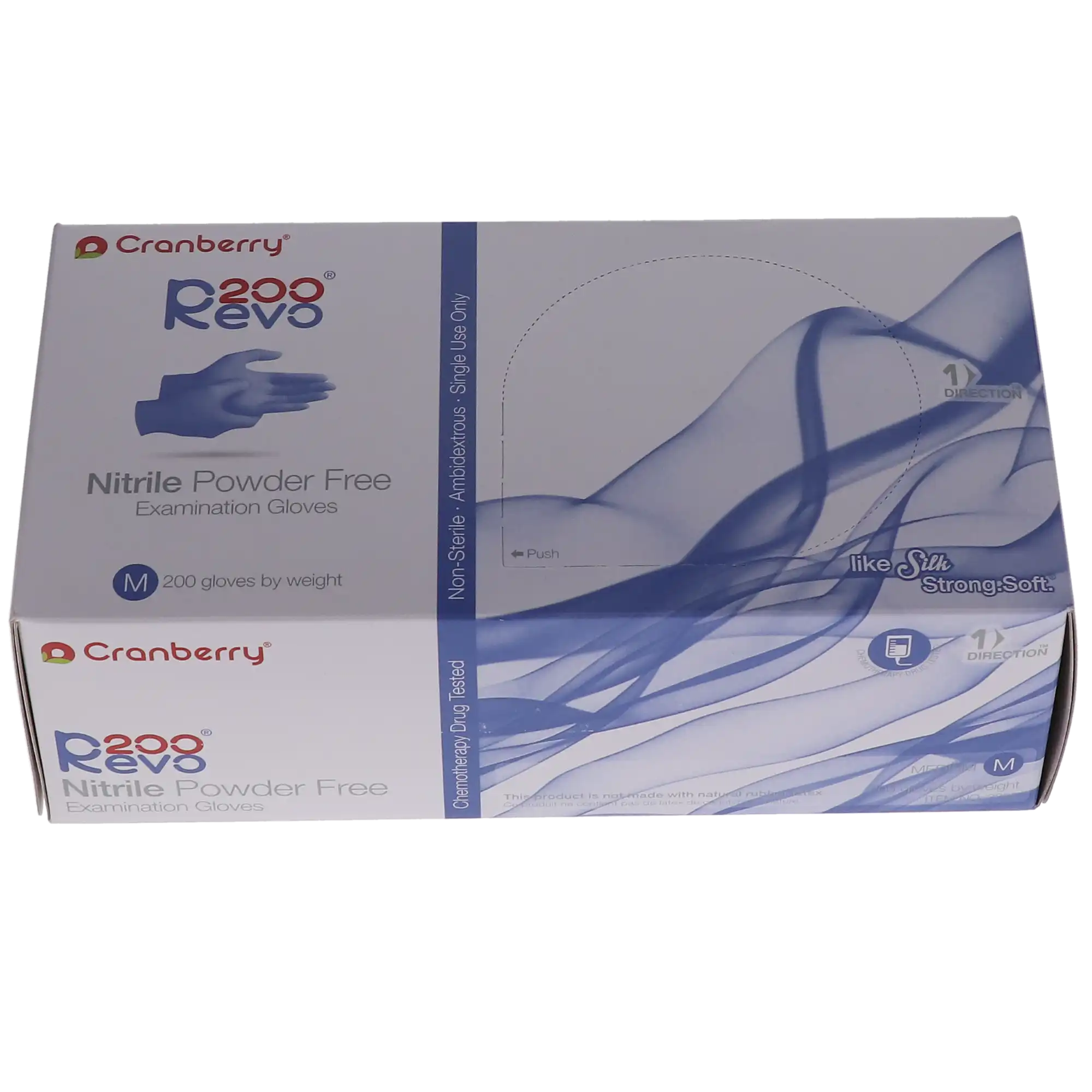 Cranberry Revo200 Nitrile Examination Gloves, Powder-Free, Latex-Free, Medium, Dark Blue, 200/Box, CR3207 thumbnail 11