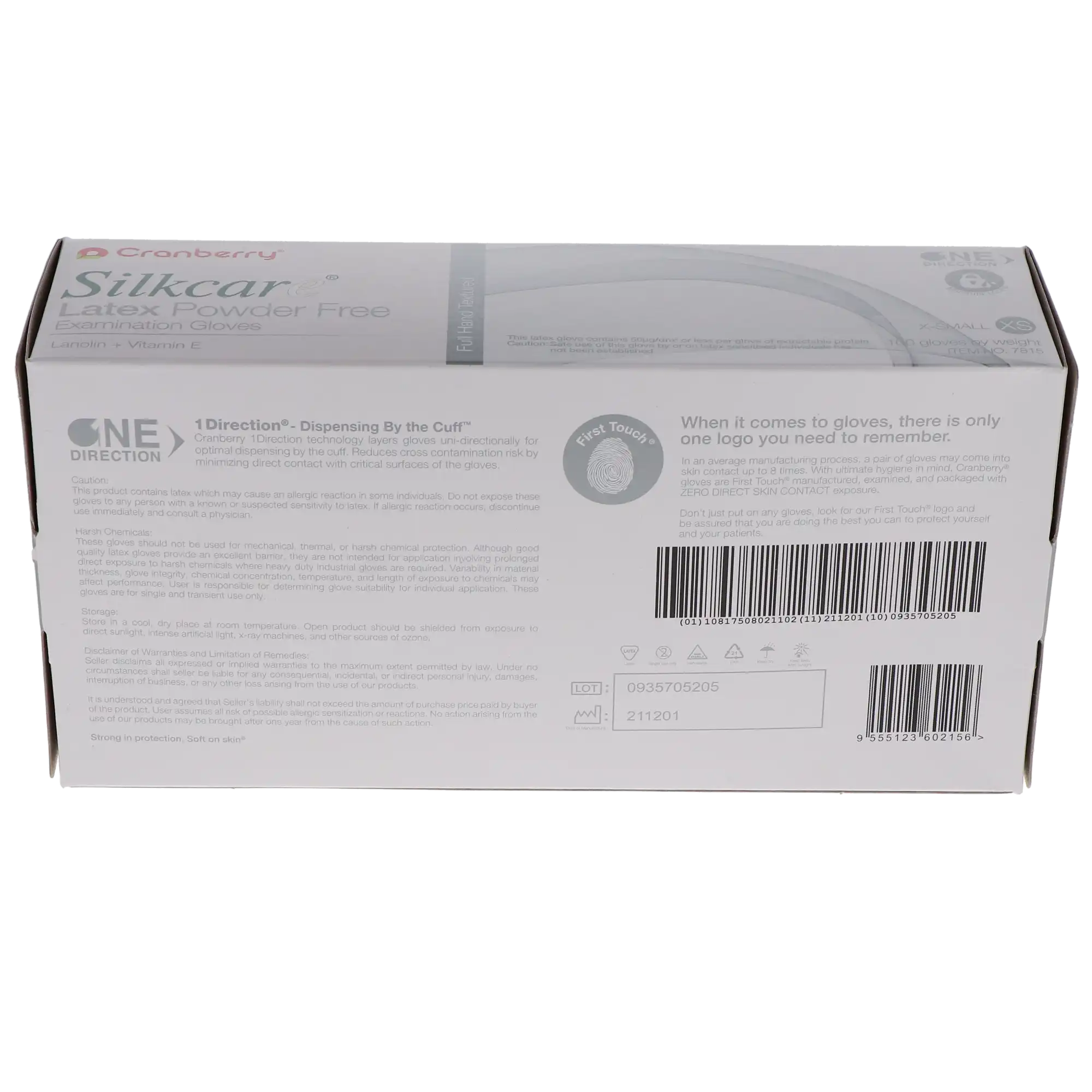 Cranberry Silkcare Latex Powder-Free Examination Gloves, Extra Small, 100/Box, CR7815 thumbnail 13
