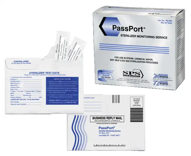 PassPort Plus Mail-In Sterilizer Monitoring Service, Biological Indicator Test Strips with Class V Integrators, 52/Pk, PP-052 thumbnail 8