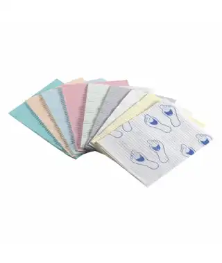Crosstex Professional Regular Patient Towels, 3-Ply Tissue, 19" x 13", Blue, 500/Case, WTXBL thumbnail 2