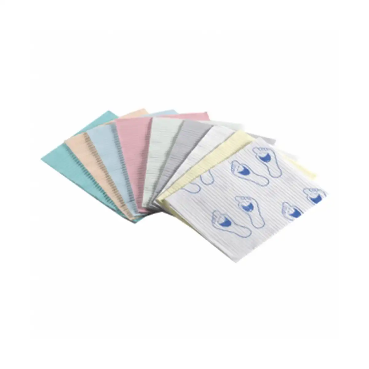 Crosstex Professional Regular Patient Towels, 3-Ply Tissue, 19" x 13", Green, Horizontal Emboss, 500/Case, WTXGR thumbnail 2