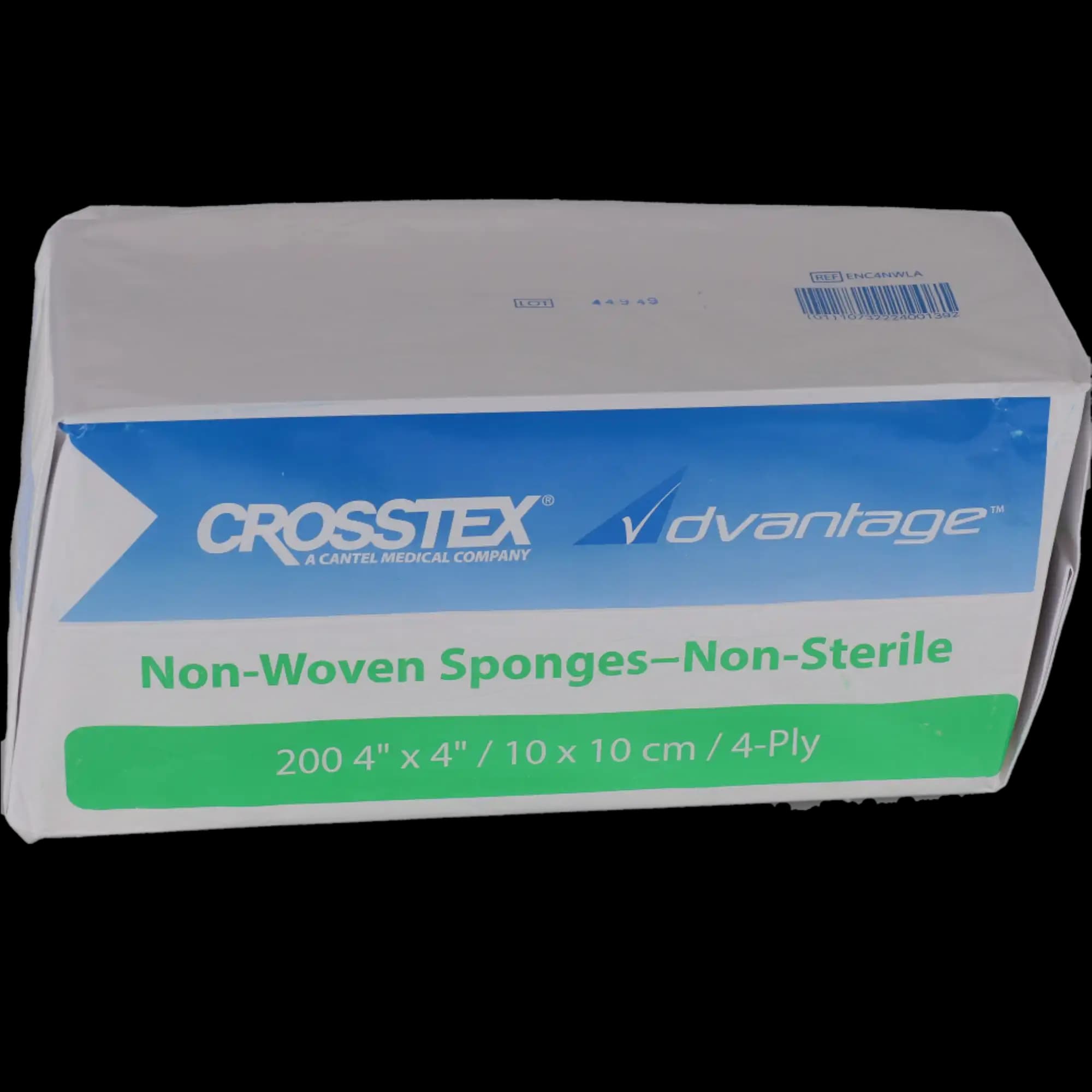 Crosstex Advantage Non-Woven Sponges, Non-Sterile, 4" x 4", 4-Ply, 30g Rayon/Polyester, 2000/Case, ENC4NWLA thumbnail 4