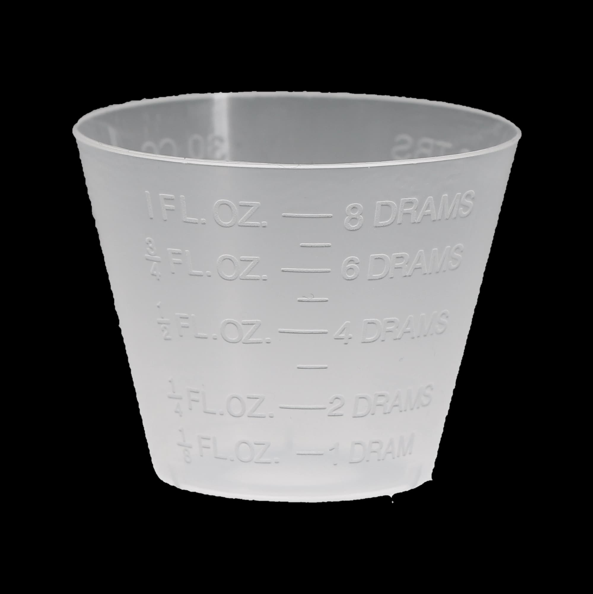 Crosstex Medicine Mixing Cups, 1 oz, Clear, Latex-Free, 100/Pk, CX1 - Medicine Mixing Cups, 1 oz, 100/Pk, CX1 - Image 1