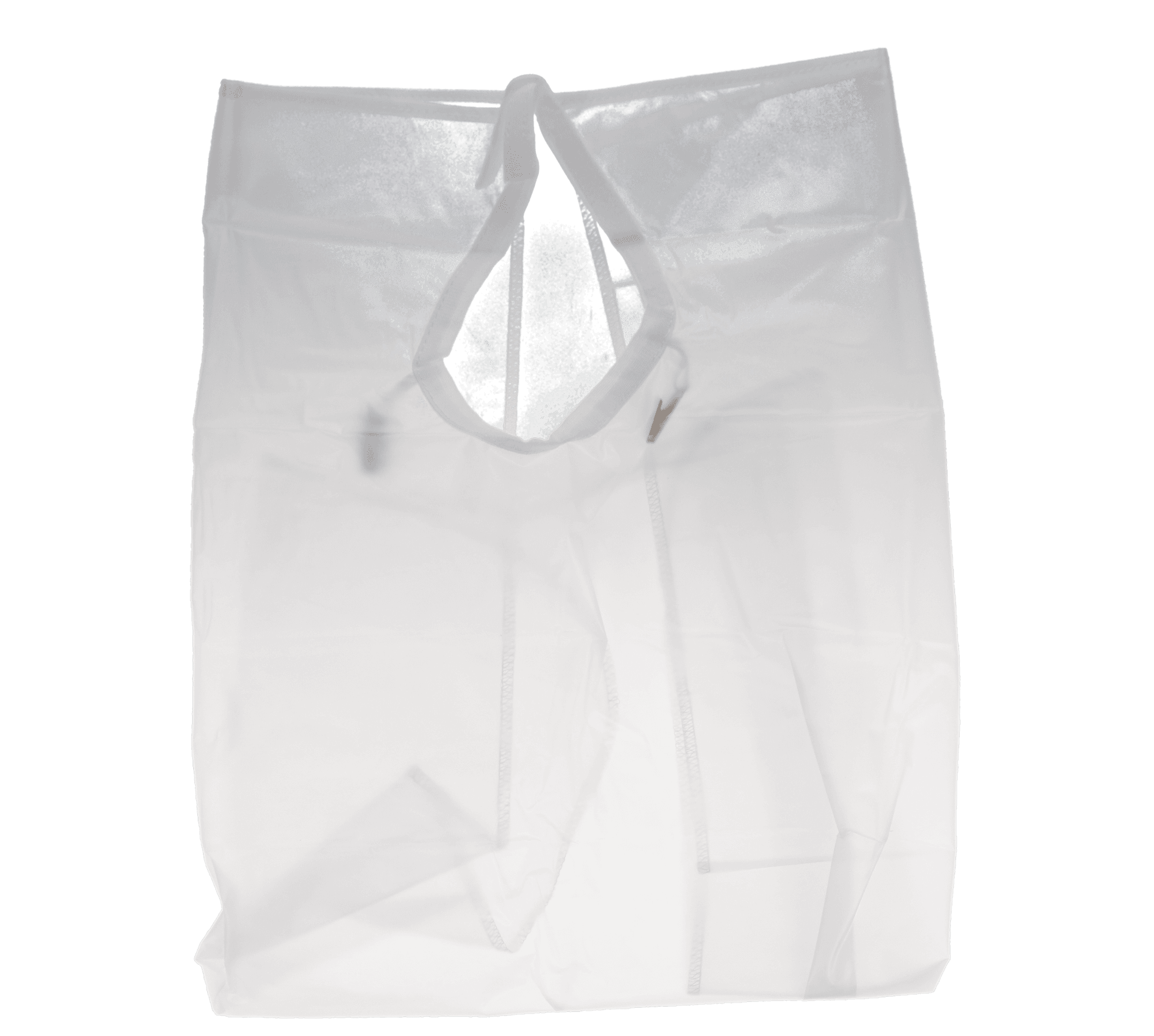 Crosstex Patient Barrier Apron, Plastic, Waist Length, 27" x 30", White, NP3WH thumbnail 3