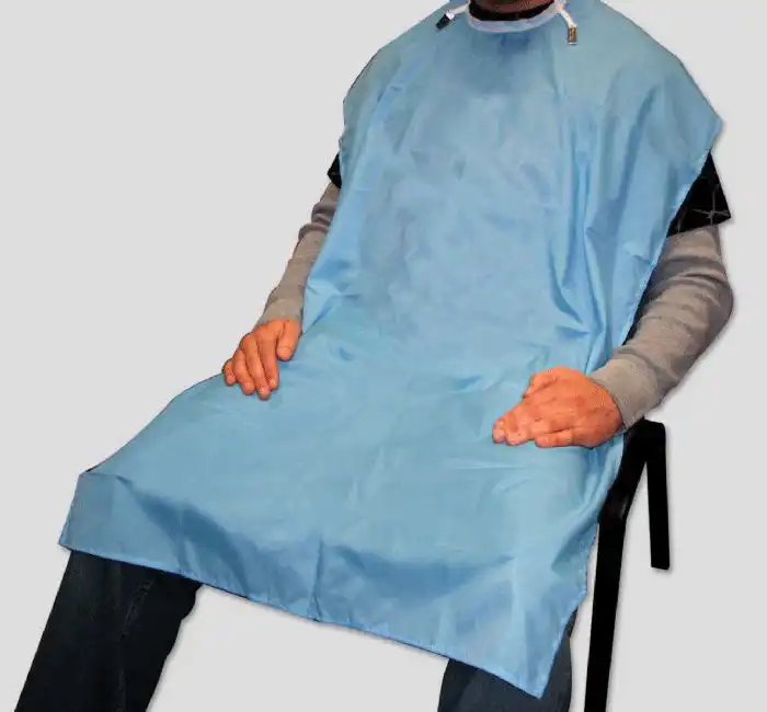 Crosstex Patient Barrier Apron, Plastic, Knee Length, 27" x 44", White, NP4WH thumbnail 3