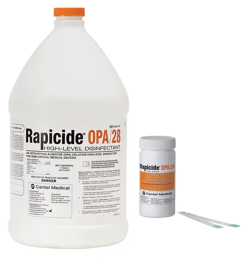 Rapicide OPA/28 High-Level Disinfectant, 0.575% Ortho-Phthalaldehyde, 1 Gallon Bottle, ML02-0127 thumbnail 3