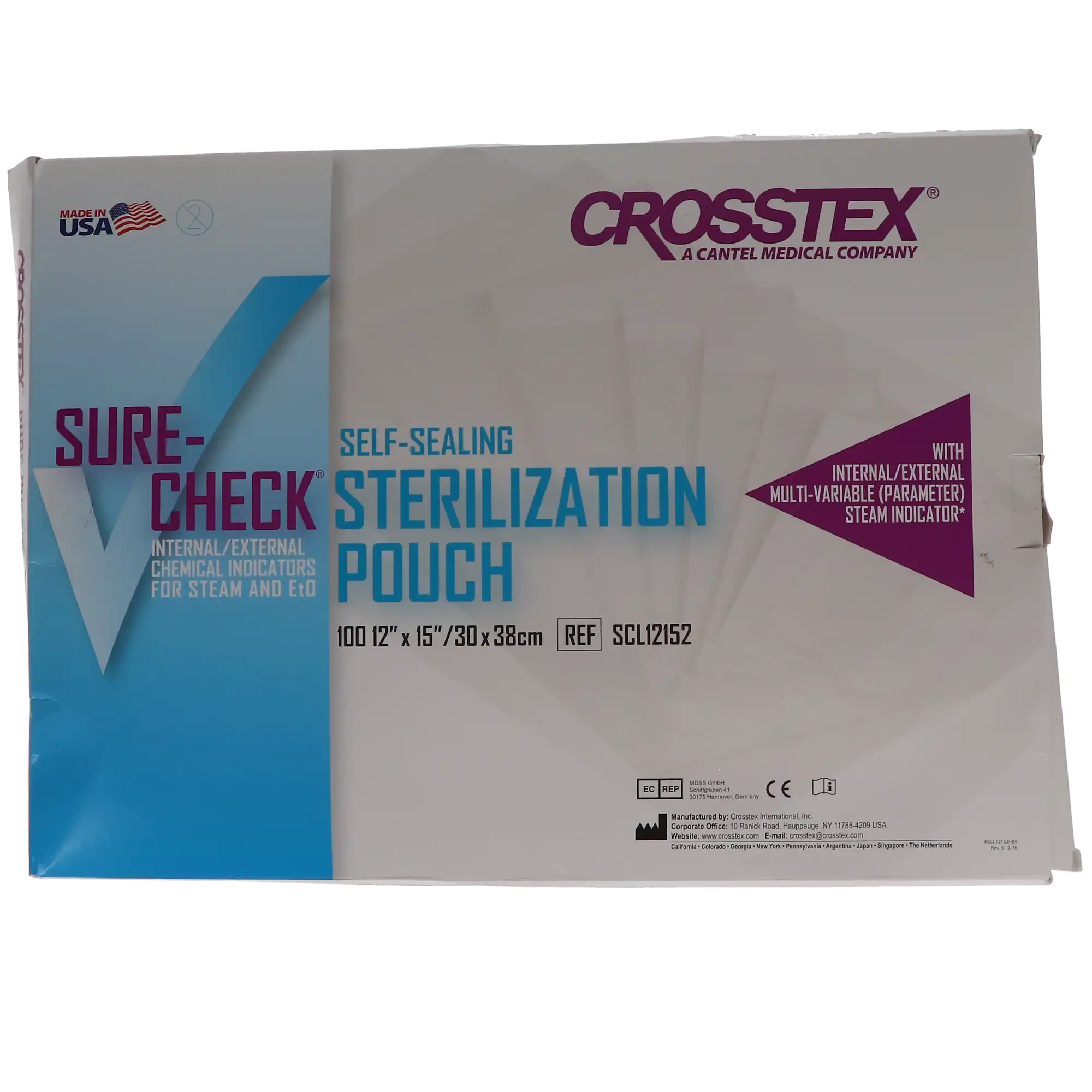 Sure-Check Self-Sealing Sterilization Pouches, 12" x 15", 100/Box, SCL12152 thumbnail 6