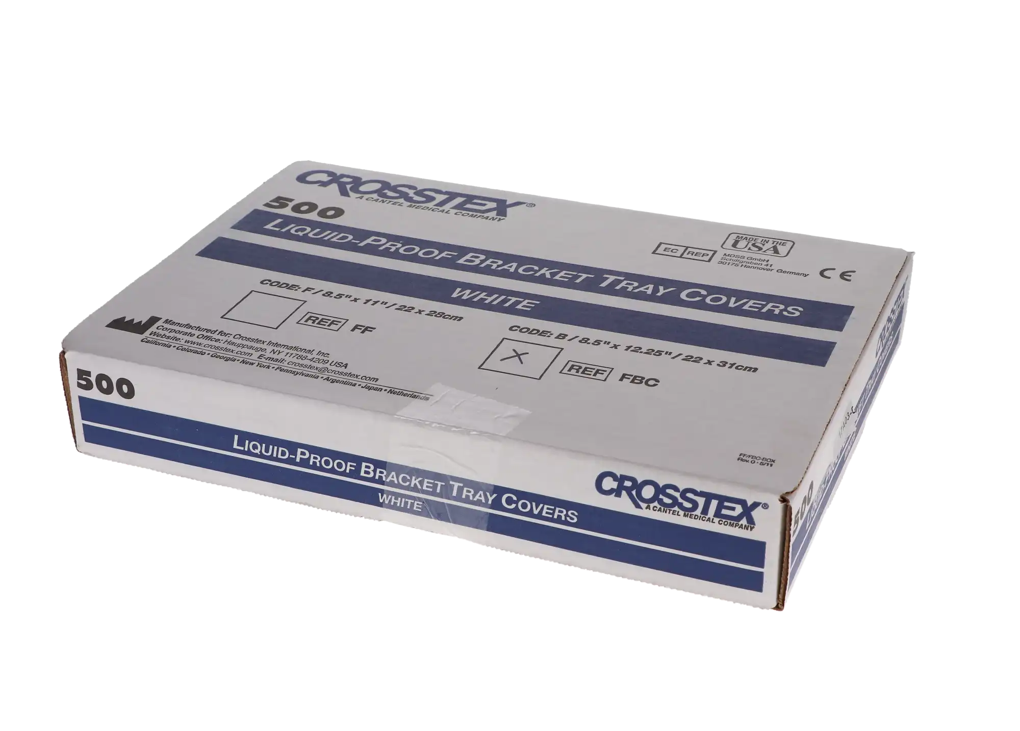 Crosstex Ritter B Liquid-Proof Bracket Tray Covers, White, 8.5" x 12.25", 500/Box, FBC thumbnail 4