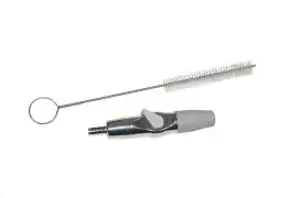 DCI International Economy Saliva Ejector Valve, with Plastic Lever and Threaded Tip, Anodized Aluminum, Quick Disconnect, 1/Pk, 5650 - Economy Saliva Ejector Valve, with Plastic Lever and Threaded Tip, Anodized Aluminum, 1/Pk, 5650 - Image 1