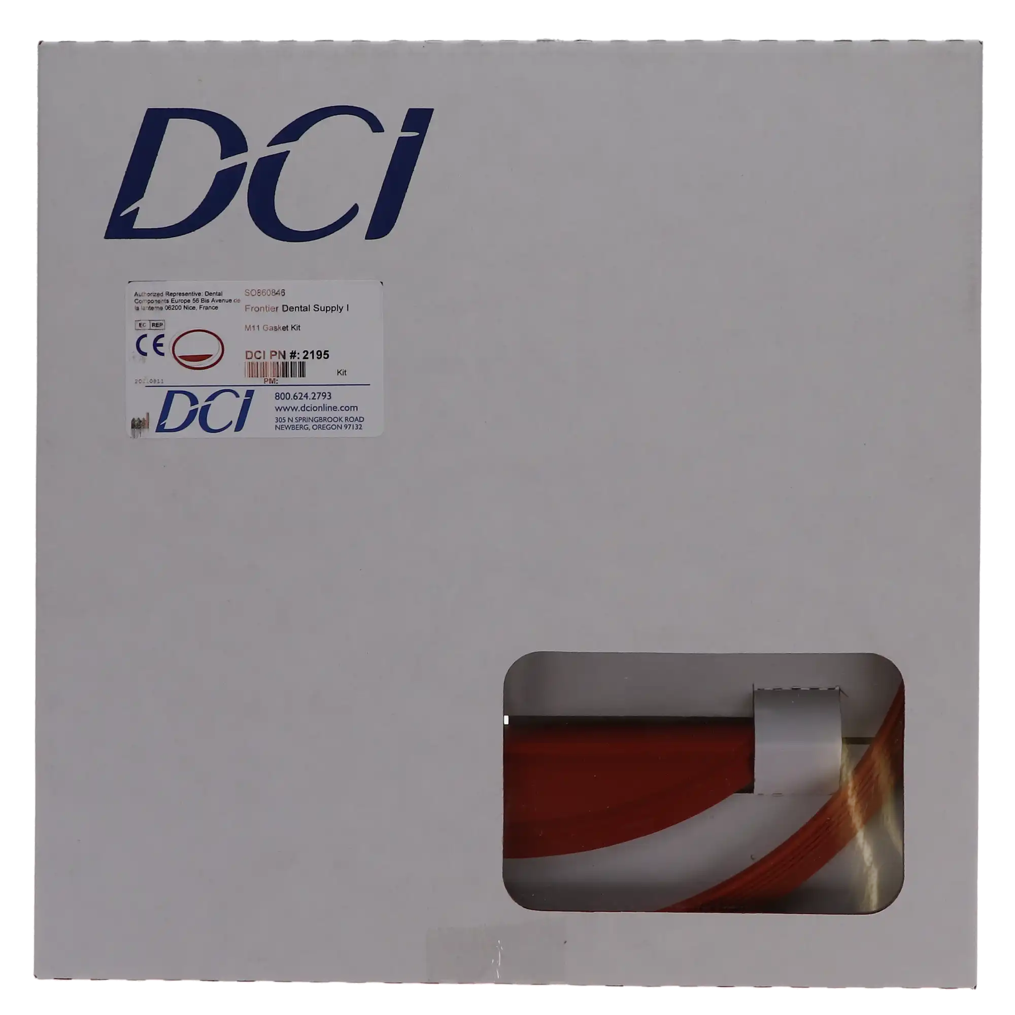 DCI International Sterilizer M11 Door Gasket Kit with Dam, Door Gasket, Dam Gasket & Hoop, 1/Pk, 2195 thumbnail 4