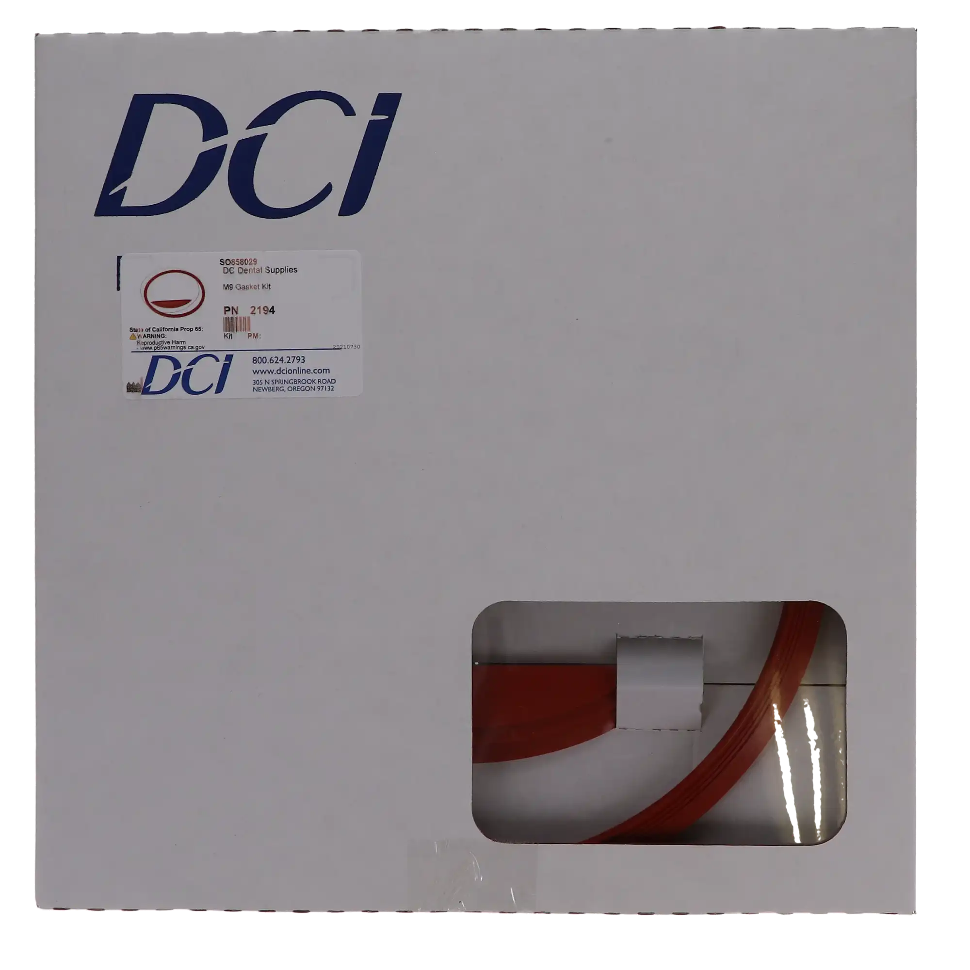 DCI International M9 Sterilizer Door Gasket Kit with Dam (Hoop, Gasket & Dam), 1 Kit, Midmark 002-0361-01 & 057-0790-01 thumbnail 4