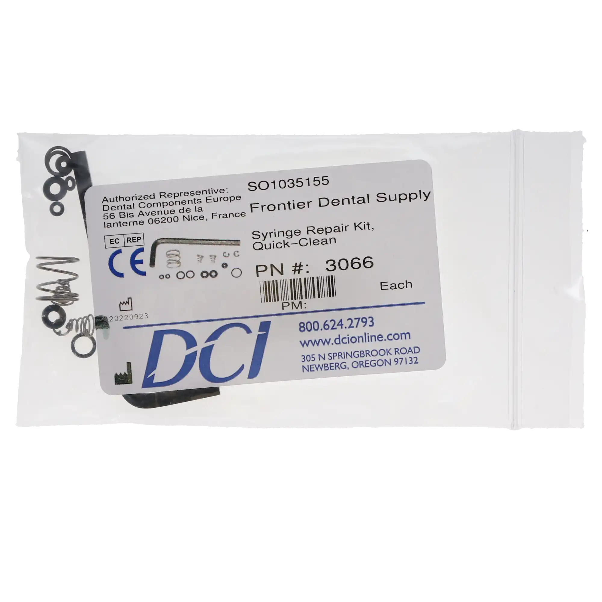 DCI International Quick-Clean Air/Water Syringe Repair Kit, Standard or Continental, 3066 thumbnail 4