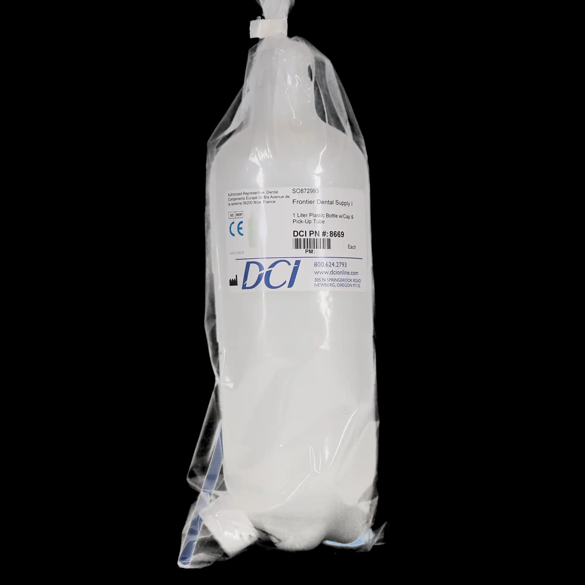 DCI International 1-Liter Plastic Water Bottle with Cap & Pick-Up Tube, 8669 thumbnail 5