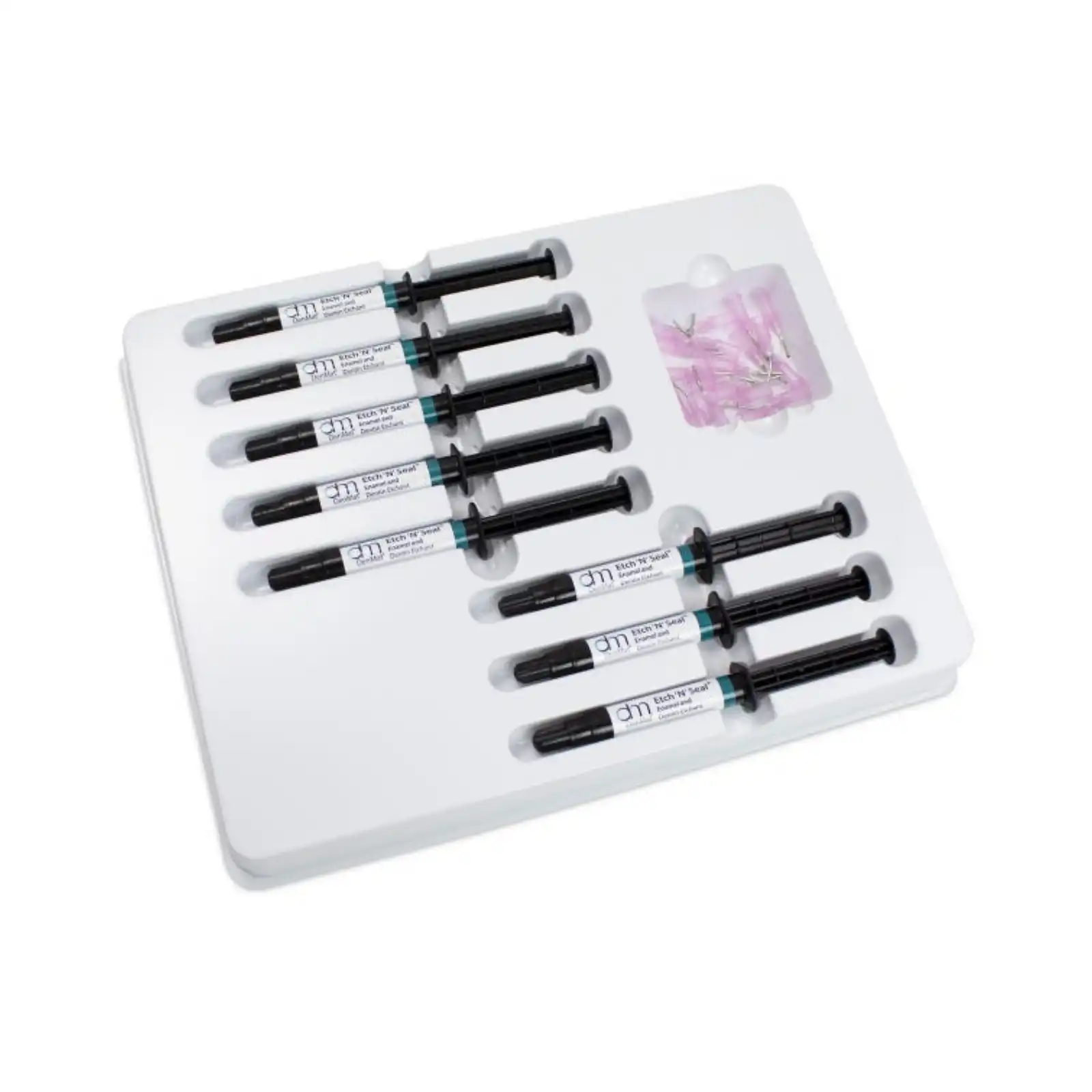 Etch 'N Seal Enamel and Dentin Etchant Syringe Kit, 25% Phosphoric Acid / 0.5% Aluminum Oxalate, Red, 8 x 3 mL Syringes thumbnail 9