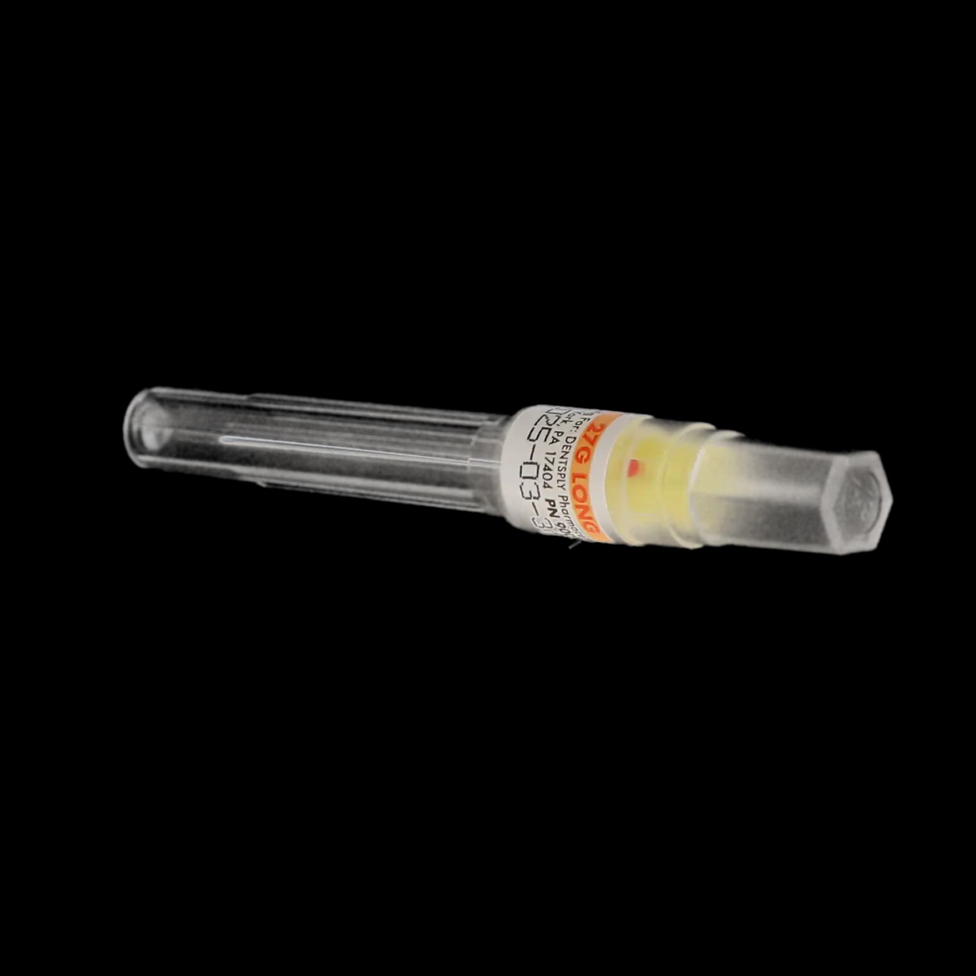 Accuject Disposable Dental Needles, Plastic Hub, 27 Gauge Long (32mm), Yellow, Sterile, 100/Box, 900805 thumbnail 8
