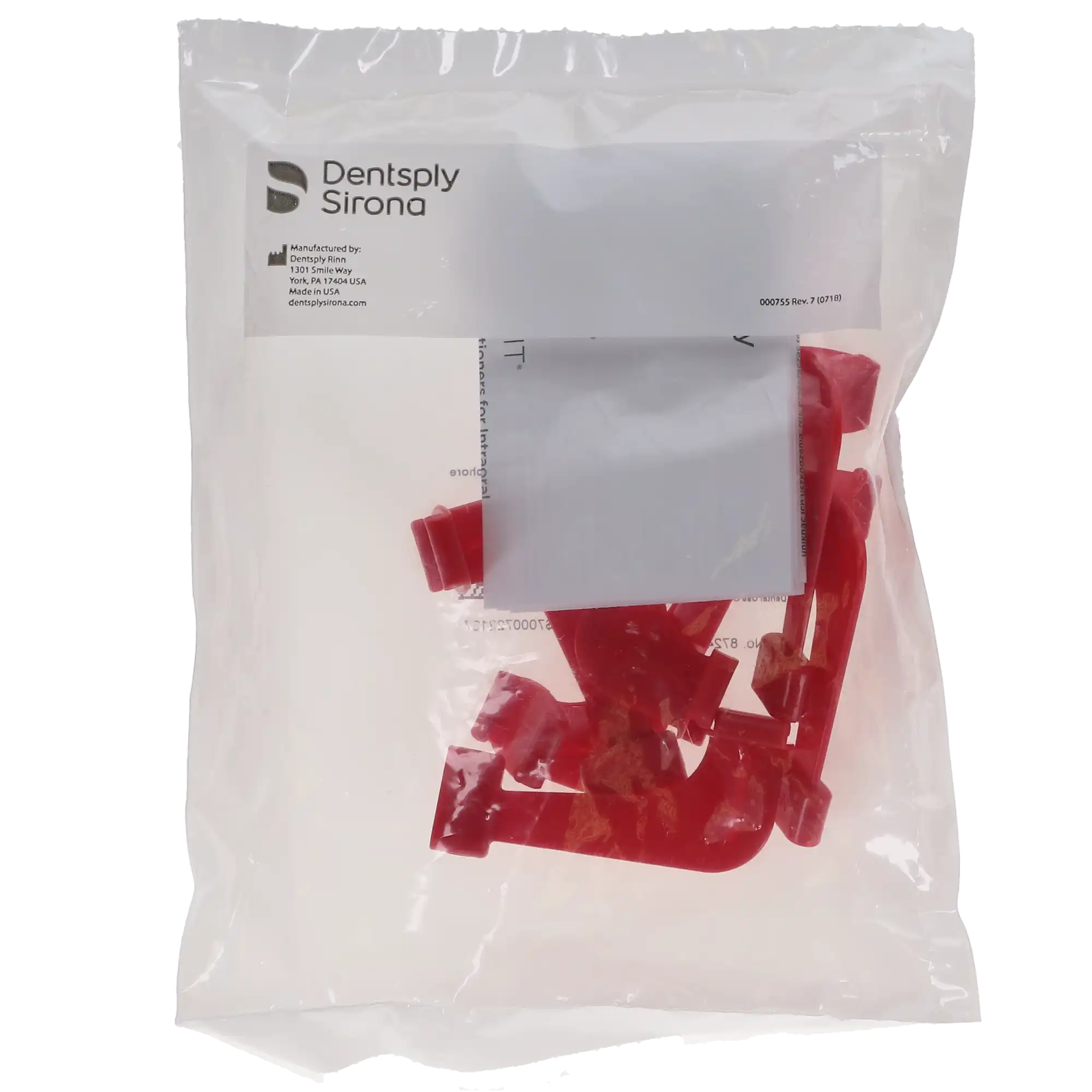Dentsply Sirona Rinn XCP Bitewing Biteblocks, #0/1 Horizontal, Red, 6/Box, 54-0933 thumbnail 6