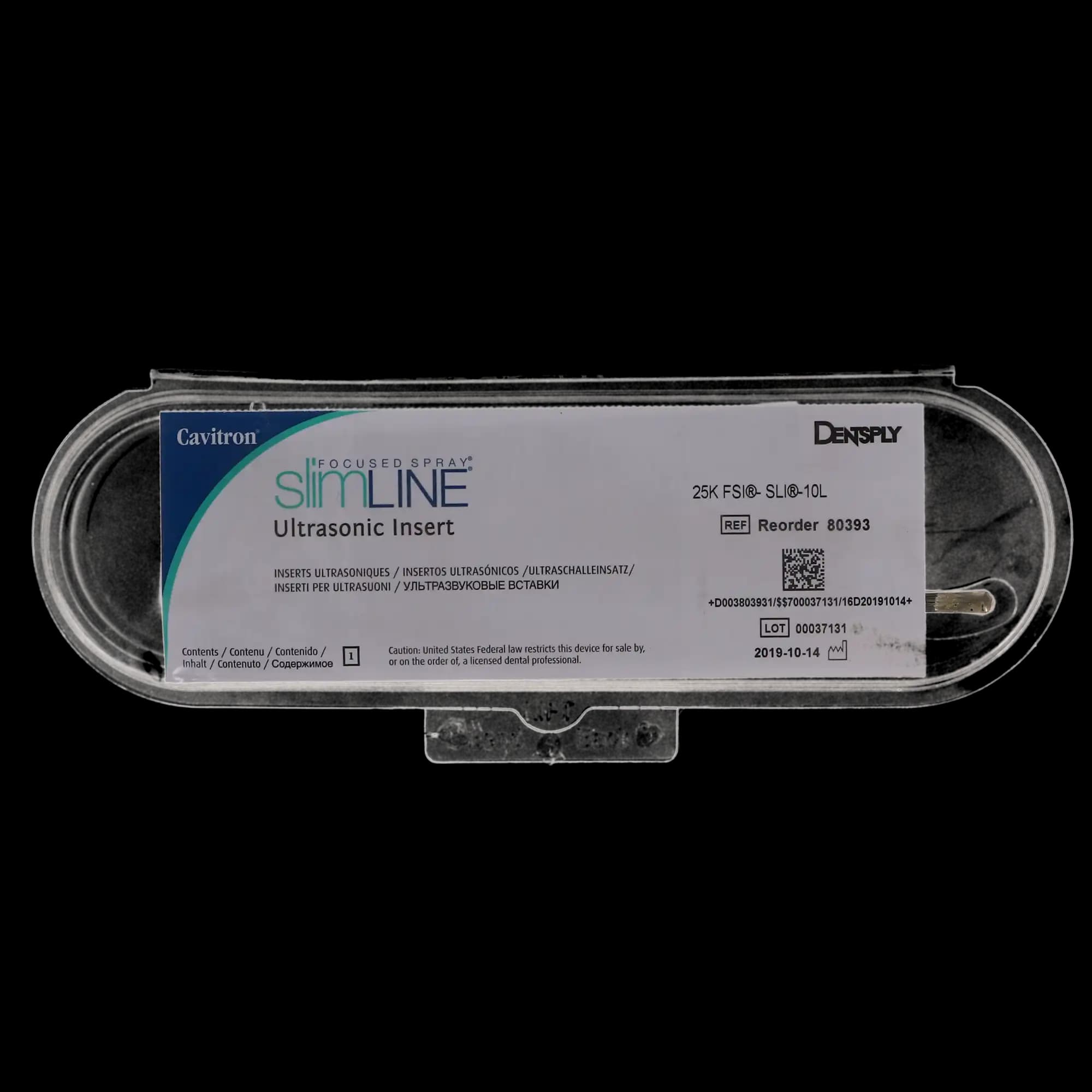 Cavitron FSI Focused Spray Slimline Ultrasonic Insert, FSI-SLI 10L, 25 kHz, Left, Light Green, 1/Pk, 80393 thumbnail 6