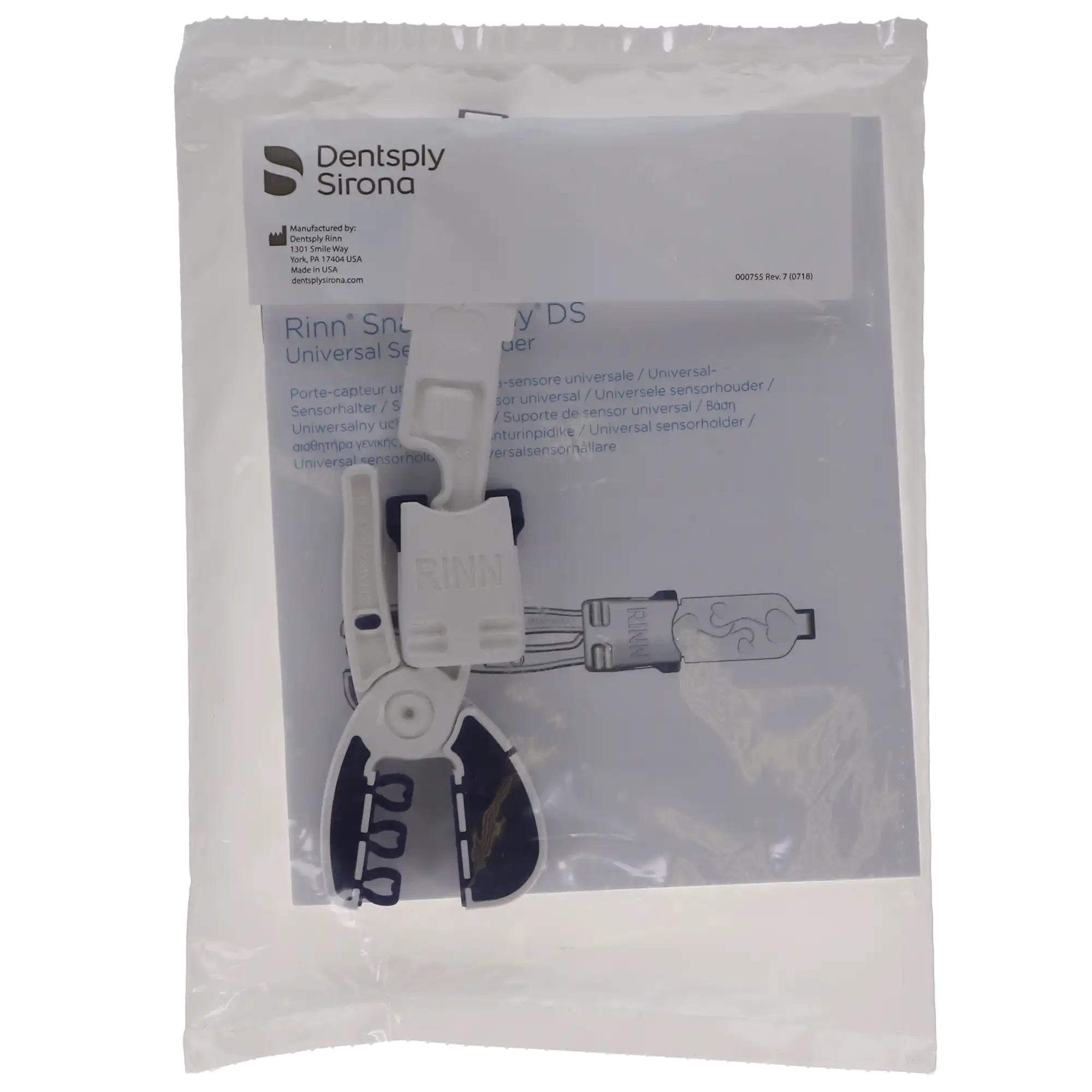Dentsply Rinn Snap-A-Ray DS Universal Digital Sensor Holder, Autoclavable, Reusable, White/Blue/Black, 1/Pk, 550321 thumbnail 6