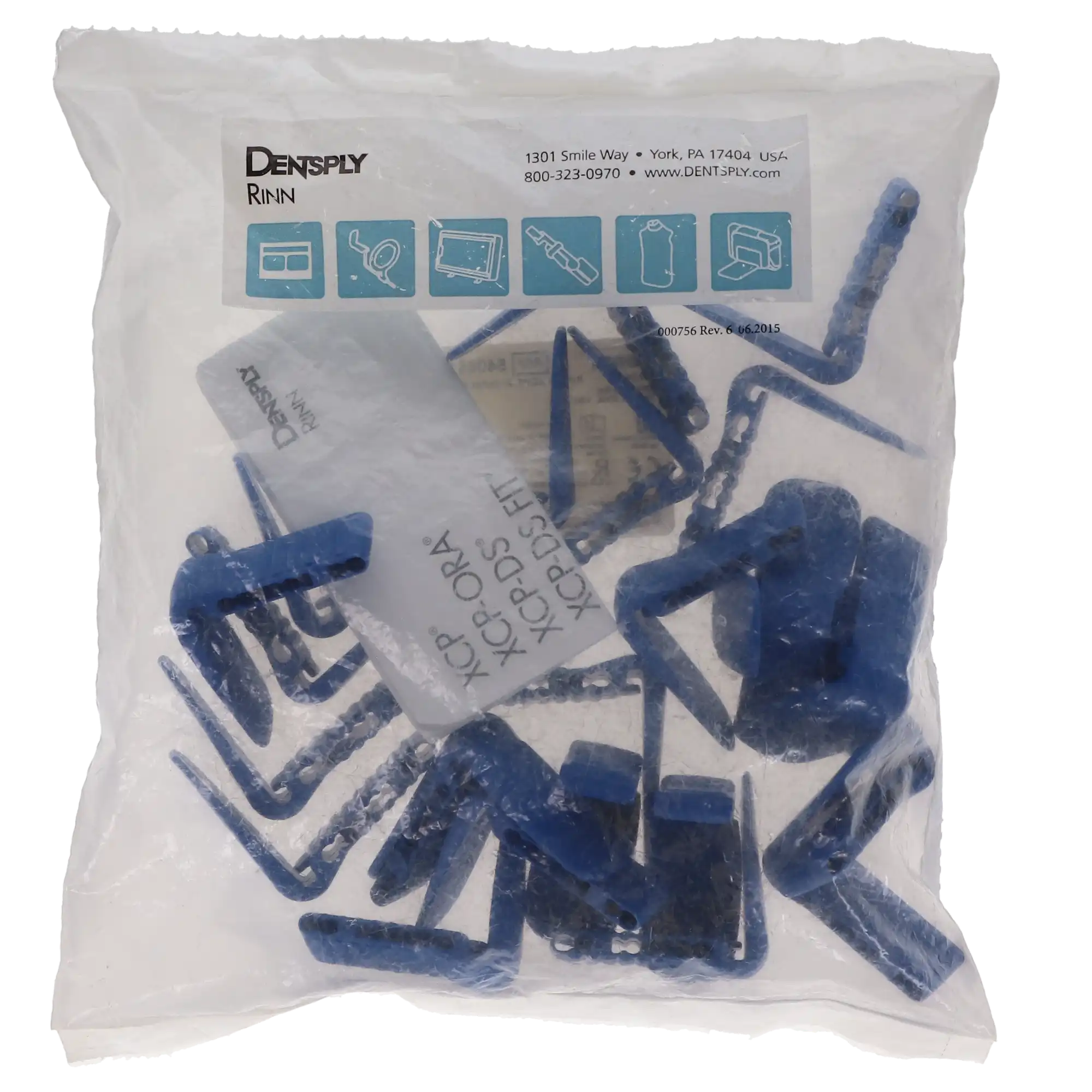 XCP Color-Coded Anterior Bite Blocks, Blue, 25/Pk, 54-0861 thumbnail 6