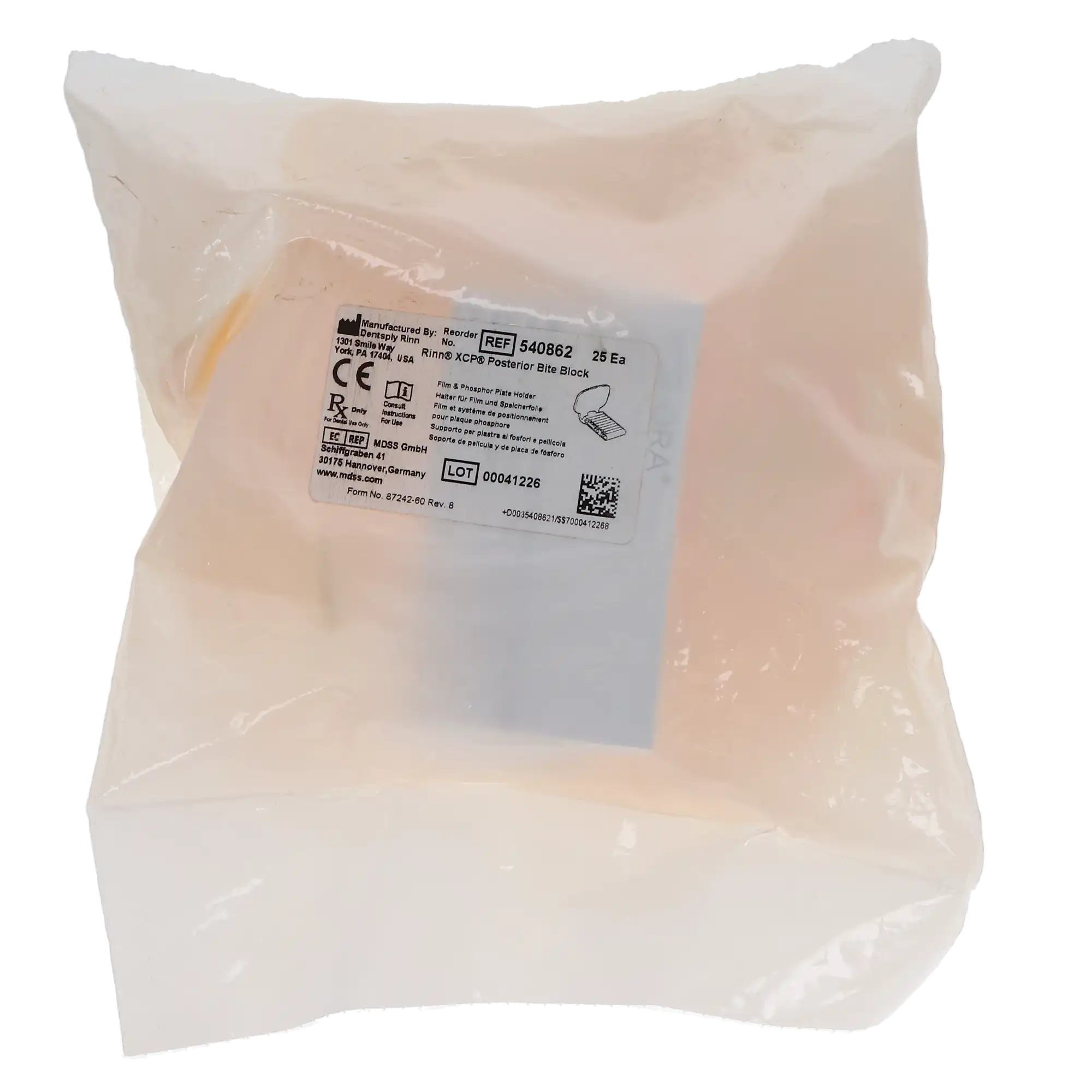 Dentsply Sirona Rinn XCP Posterior Bite Blocks, Yellow, 25/Box, 54-0862 thumbnail 8
