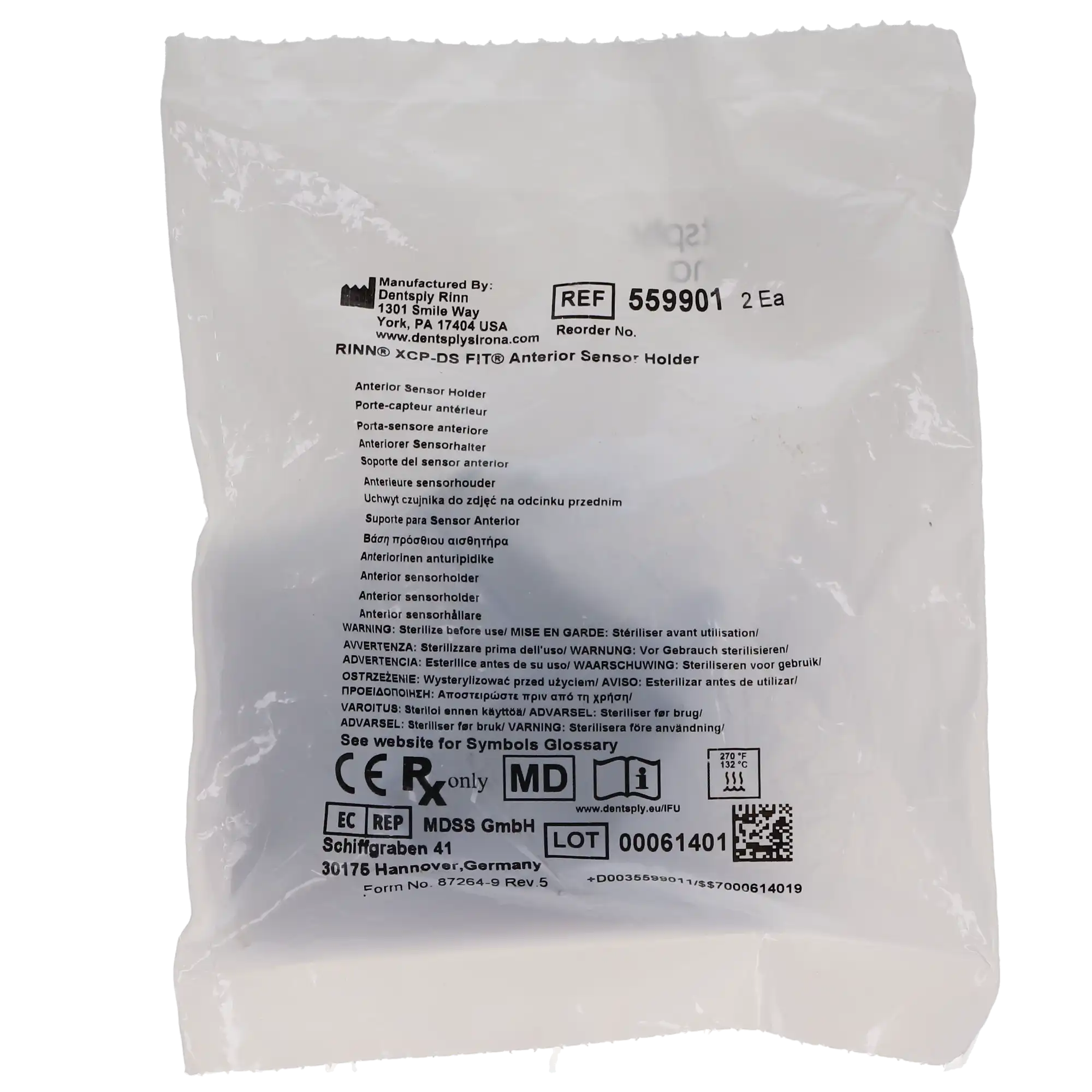 XCP-DS FIT Universal Sensor Biteblock Refill, Anterior, Blue, 2/Pk, 559901 thumbnail 5