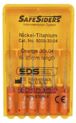 SafeSiders NiTi Hand Reamer, 25 mm, 0.04 Taper, Size #30, Orange, 6/Pkg, 5025-30/.04 thumbnail 4