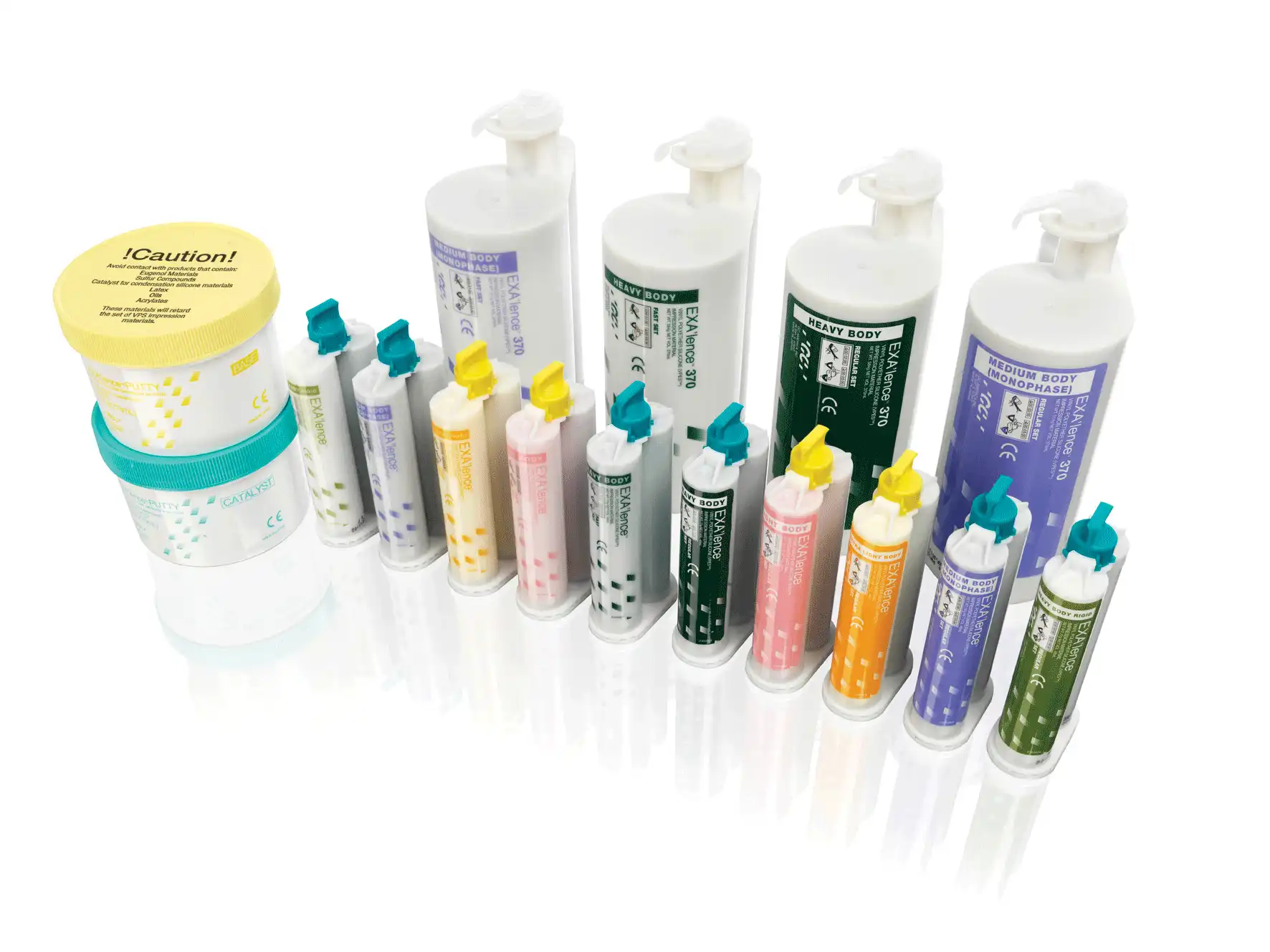 EXA'lence VPES Impression Material Refill, Light Body, Fast Set, 48 mL Cartridges, Pink, 4/Pkg with 12 Mixing Tips, GC America, 137304 thumbnail 5