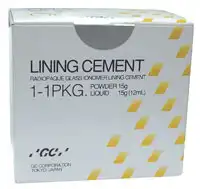 GC Fuji Lining Cement, Self-Cure Glass Ionomer, 1:1 Package, 15 g Powder / 15 g Liquid, 000109 thumbnail 2