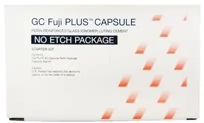 GC Fuji PLUS Resin-Reinforced Glass Ionomer Luting Cement, No-Etch Capsule Starter Package, 48 Capsules + Capsule Applier thumbnail 9