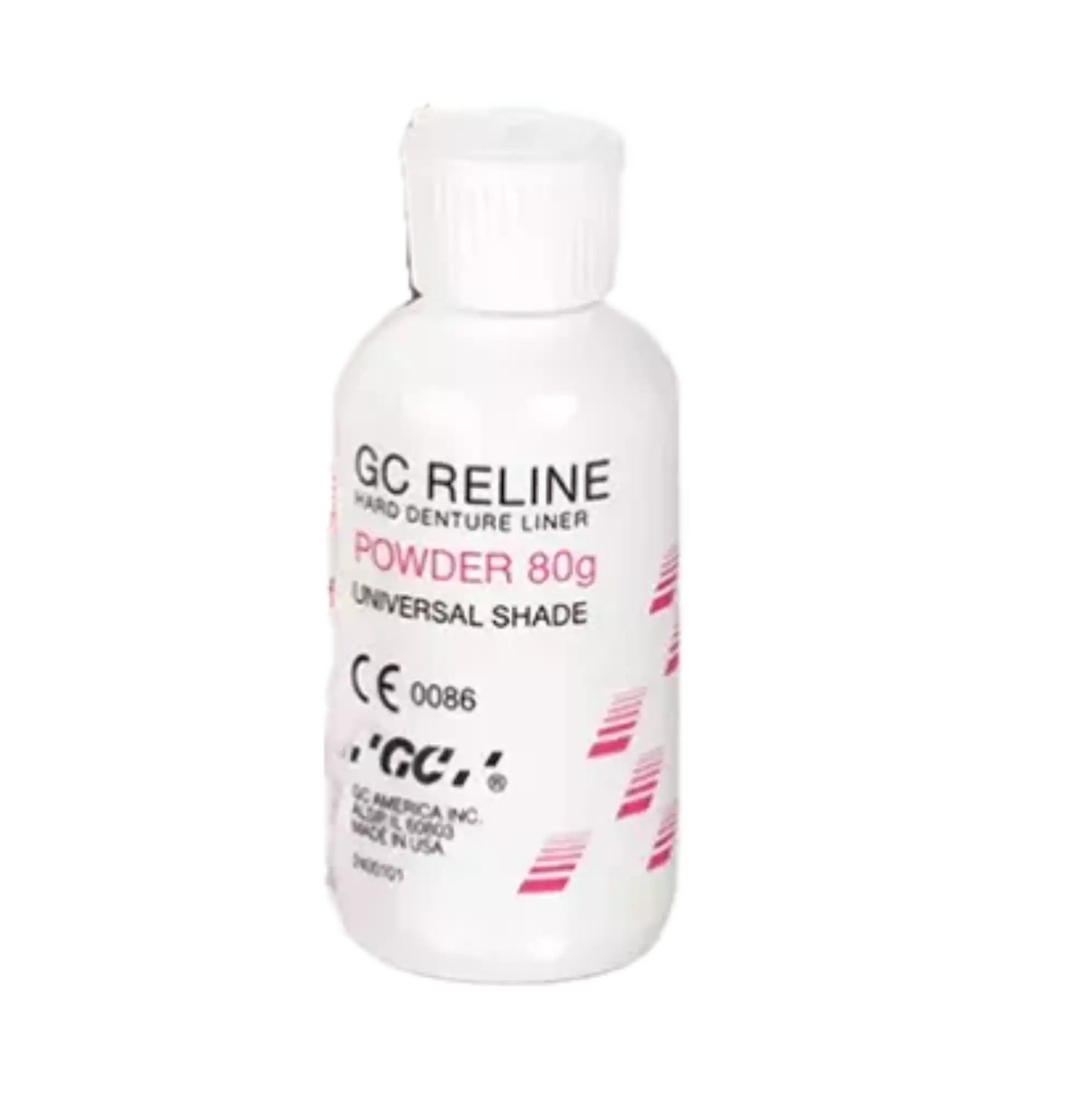 GC Reline Chairside Hard Denture Reline Material, Powder Refill, 80 g Bottle, 346002 thumbnail 4