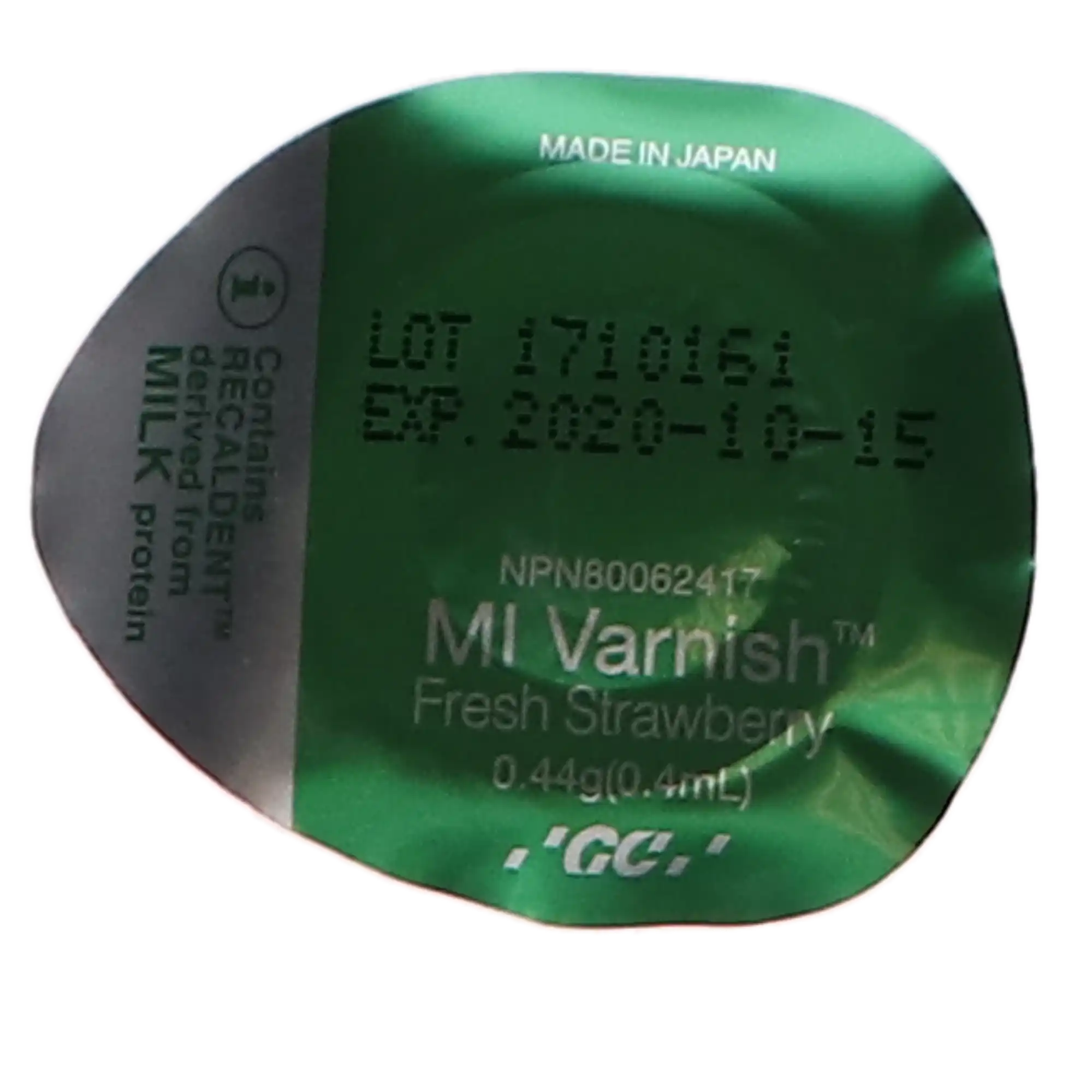 GC MI Varnish 5% Sodium Fluoride with RECALDENT (CPP-ACP), Fresh Strawberry, 0.4 mL Unit Dose, 50/Pack, 442500 thumbnail 11