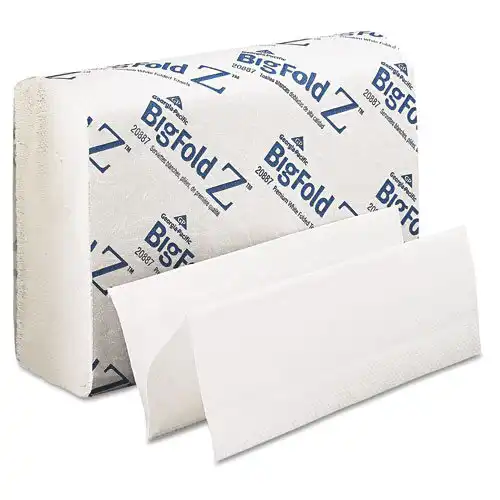 Georgia-Pacific Pacific Blue Ultra BigFold Z Premium Paper Towels, White, 10.2" x 10.8", 2200/Case, 20887 thumbnail 4