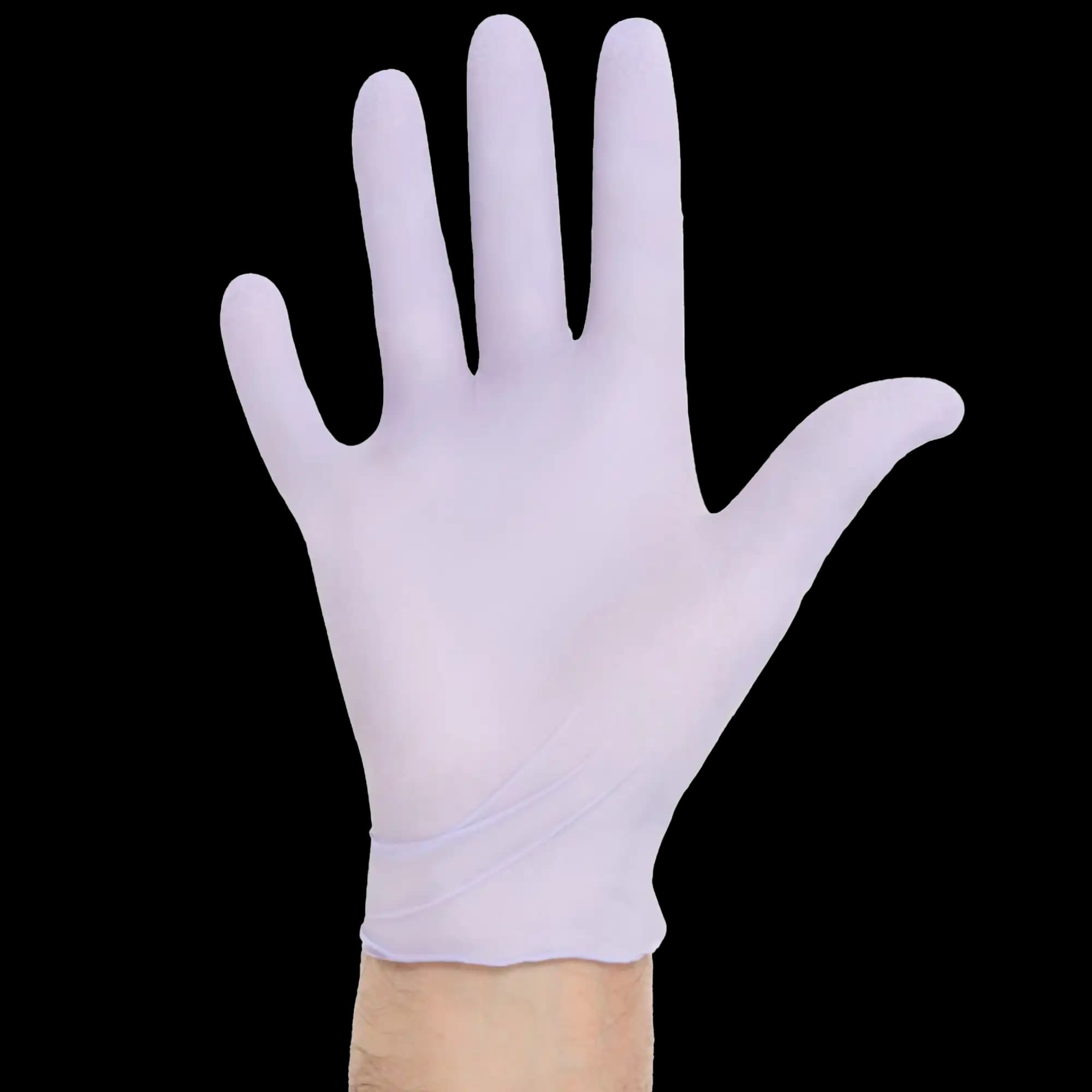 Halyard KC100 Lavender Nitrile Exam Gloves, Powder-Free, Latex-Free, Medium, 250/Box, 52818 thumbnail 4